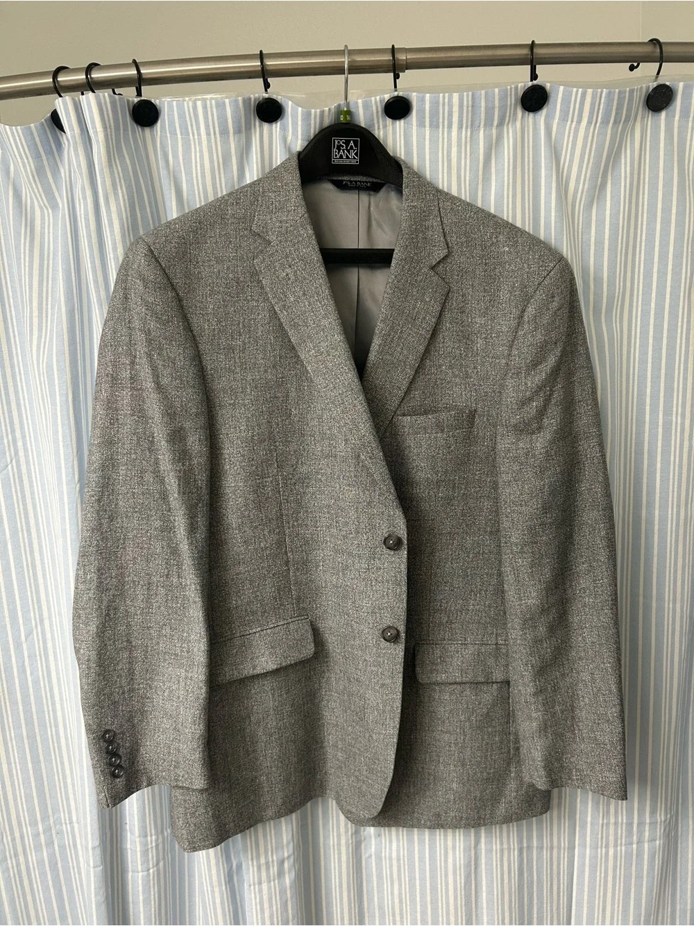 Jos. A. Bank Gray Textured Wool-Blend Sport Coat